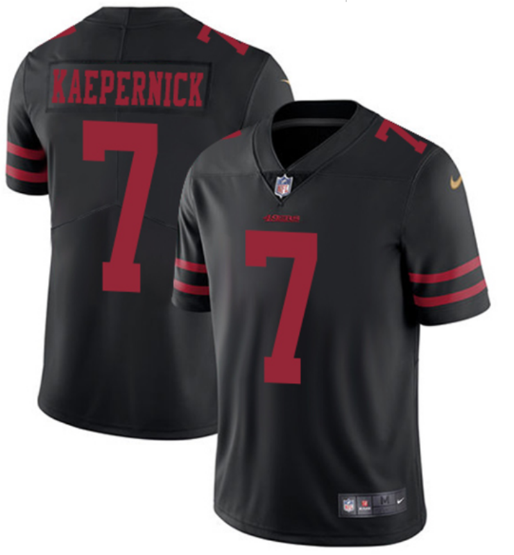 2018 Men San Francisco 49ers #7 Kaepernick black Nike Vapor Untouchable Limited NFL Jerseys